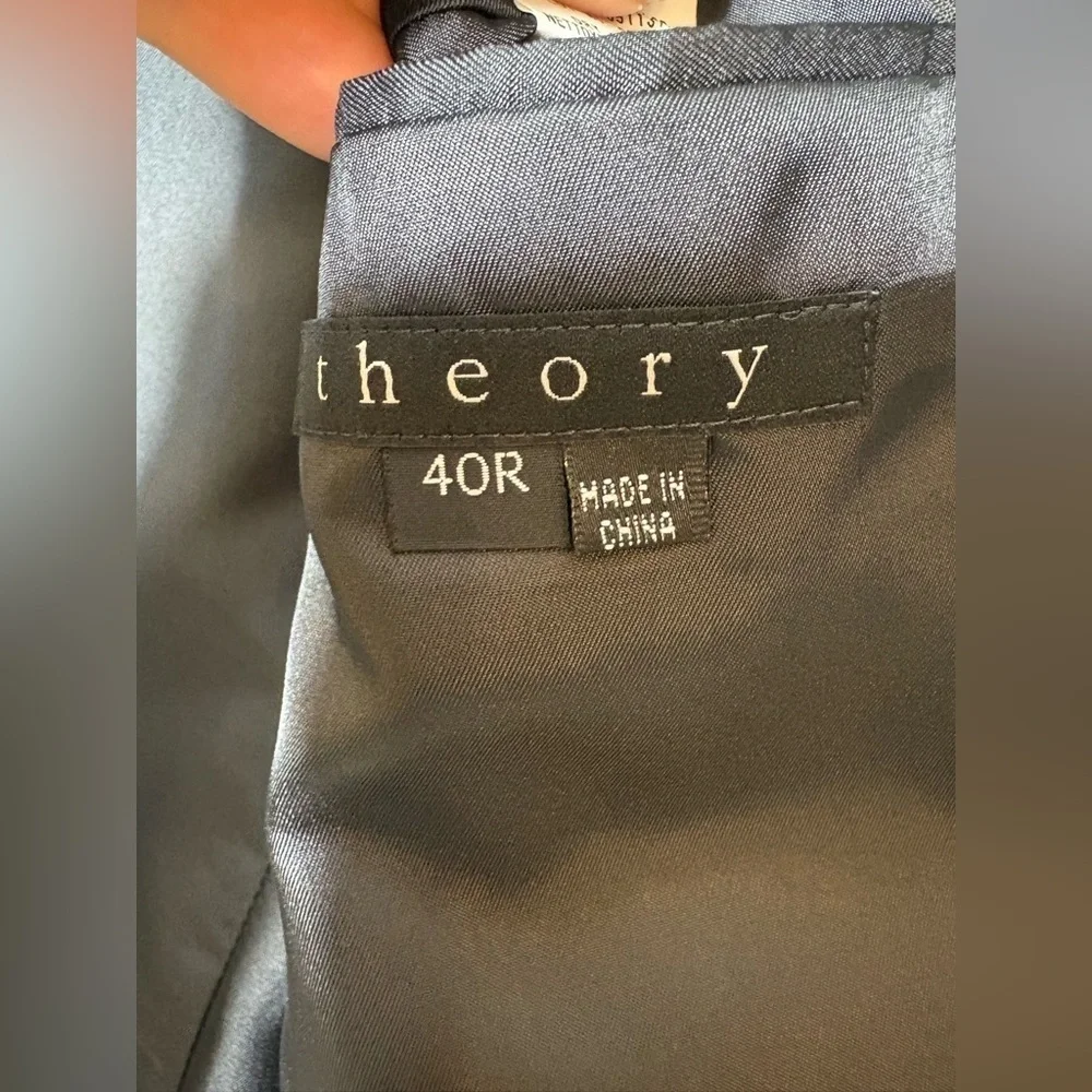 THEORY Gray Wool 2-Button Blazer Jacket Men's Size 40R